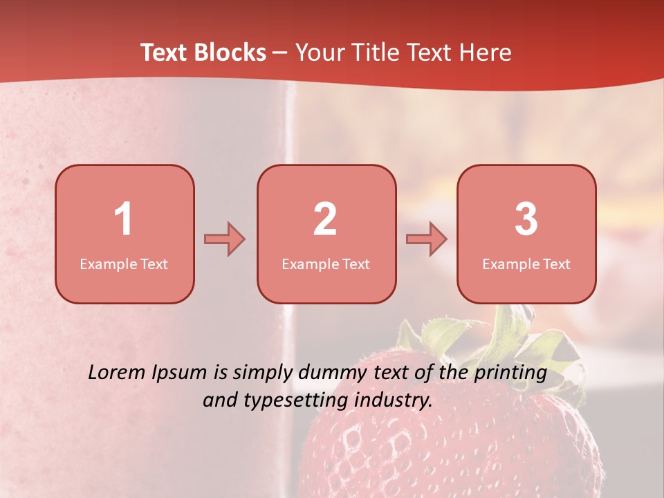 Continental Breakfast With Croissant And Strawberry Smoothie PowerPoint Template