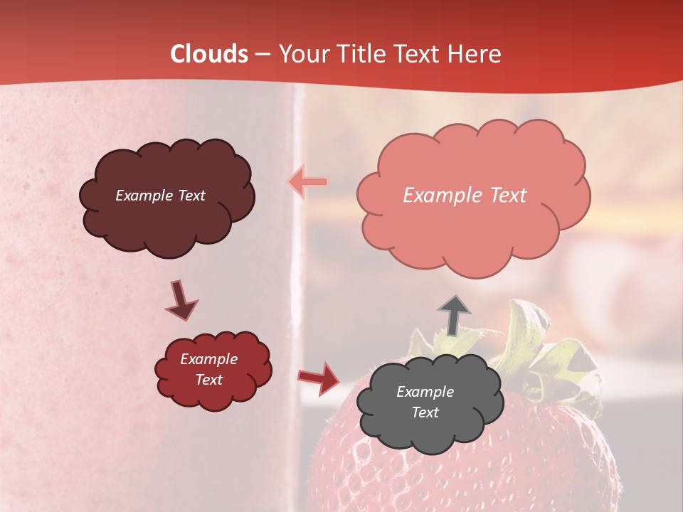 Continental Breakfast With Croissant And Strawberry Smoothie PowerPoint Template