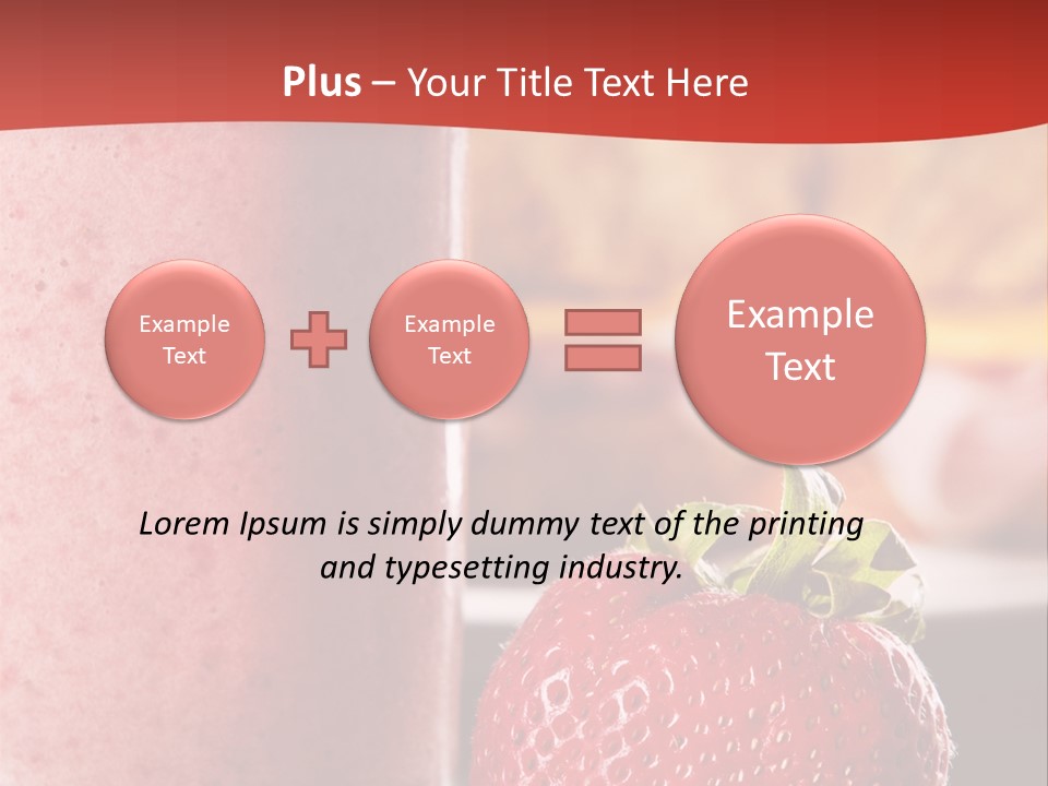 Continental Breakfast With Croissant And Strawberry Smoothie PowerPoint Template