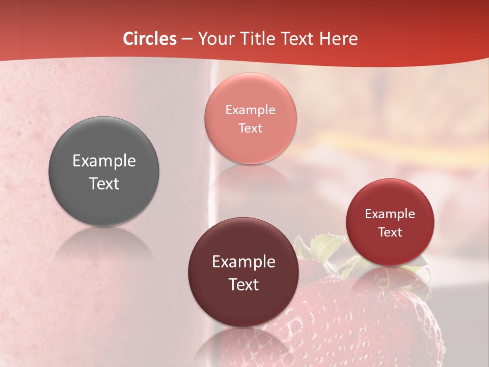 Continental Breakfast With Croissant And Strawberry Smoothie PowerPoint Template