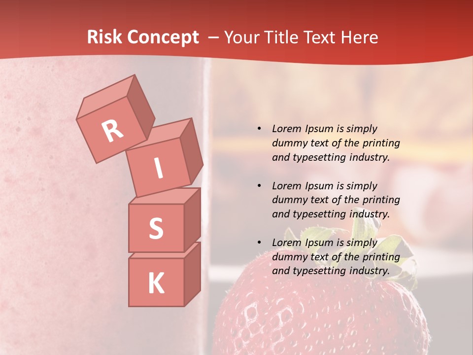 Continental Breakfast With Croissant And Strawberry Smoothie PowerPoint Template