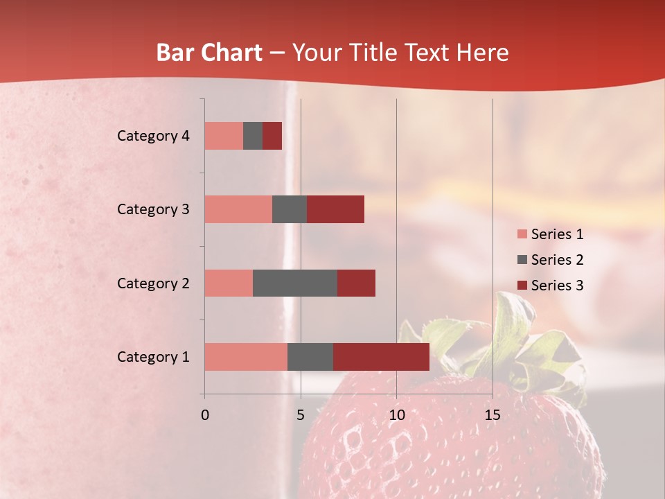 Continental Breakfast With Croissant And Strawberry Smoothie PowerPoint Template