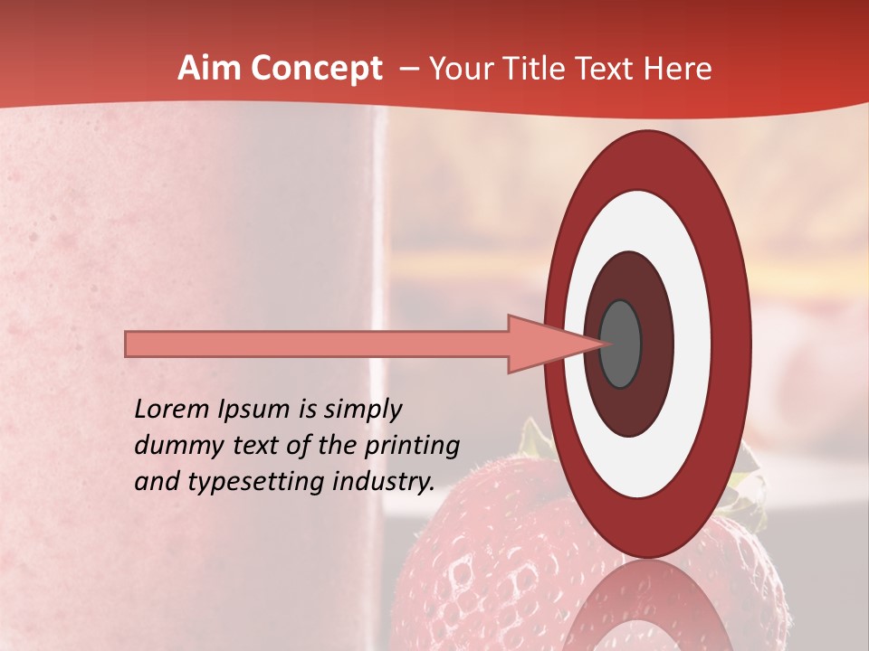Continental Breakfast With Croissant And Strawberry Smoothie PowerPoint Template