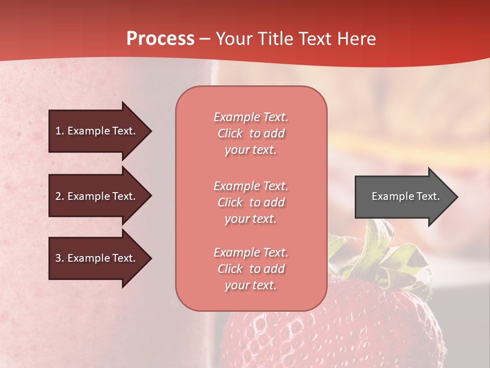Continental Breakfast With Croissant And Strawberry Smoothie PowerPoint Template