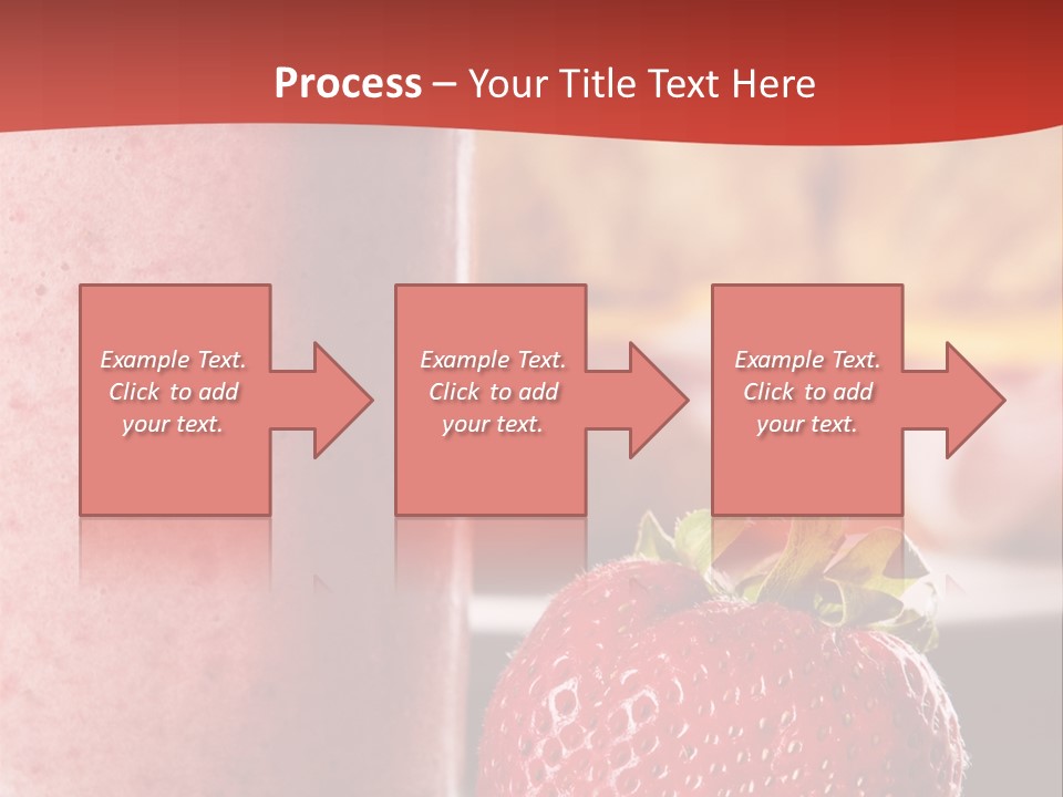 Continental Breakfast With Croissant And Strawberry Smoothie PowerPoint Template