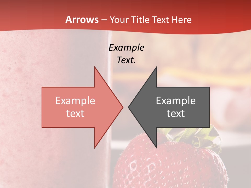 Continental Breakfast With Croissant And Strawberry Smoothie PowerPoint Template
