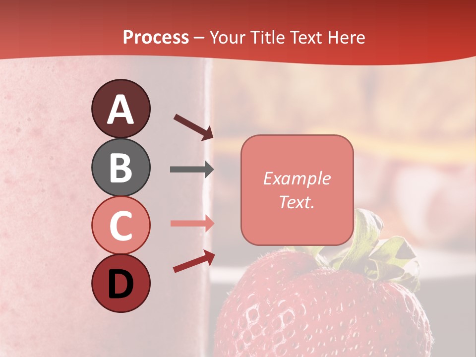 Continental Breakfast With Croissant And Strawberry Smoothie PowerPoint Template