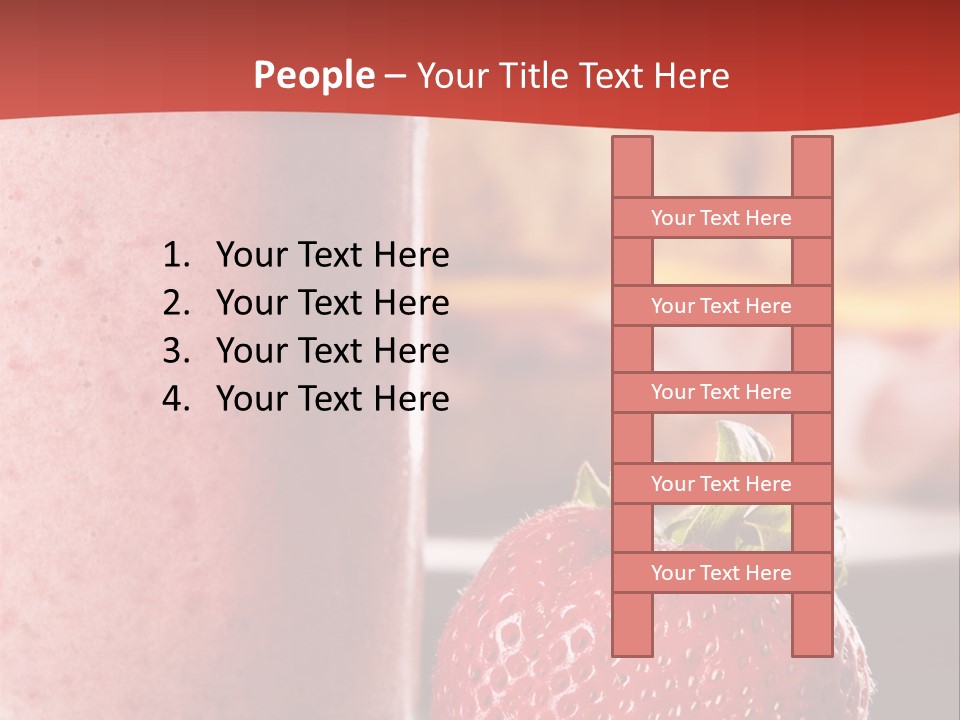 Continental Breakfast With Croissant And Strawberry Smoothie PowerPoint Template