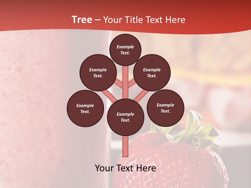 Continental Breakfast With Croissant And Strawberry Smoothie PowerPoint Template