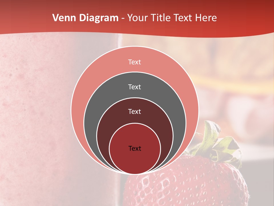 Continental Breakfast With Croissant And Strawberry Smoothie PowerPoint Template