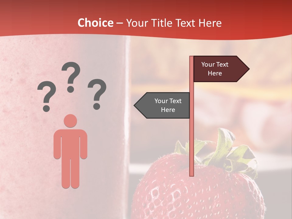 Continental Breakfast With Croissant And Strawberry Smoothie PowerPoint Template