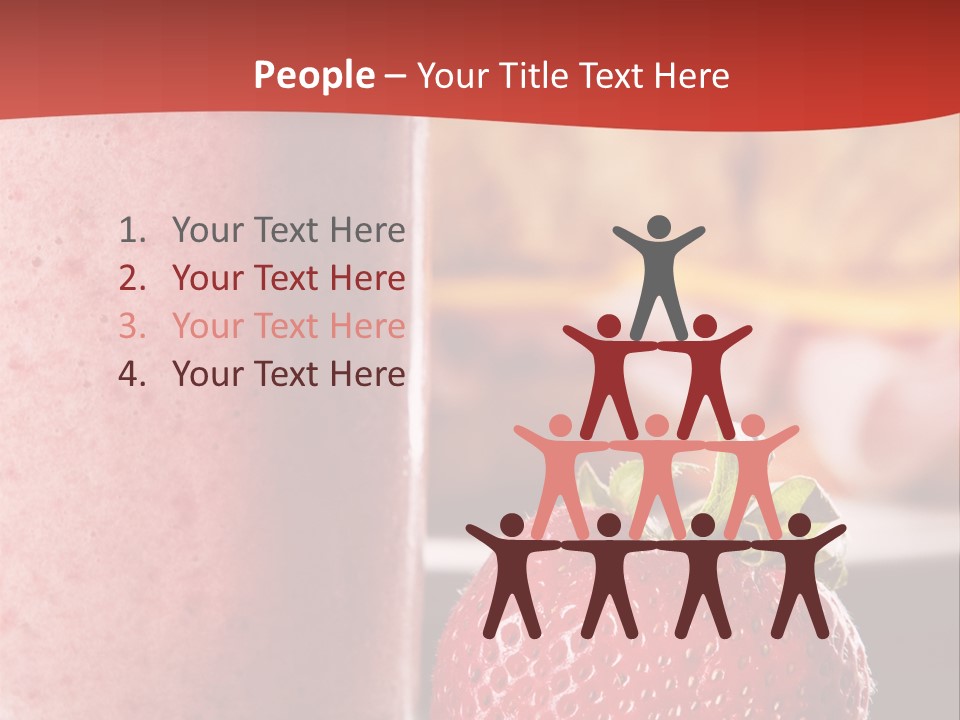 Continental Breakfast With Croissant And Strawberry Smoothie PowerPoint Template