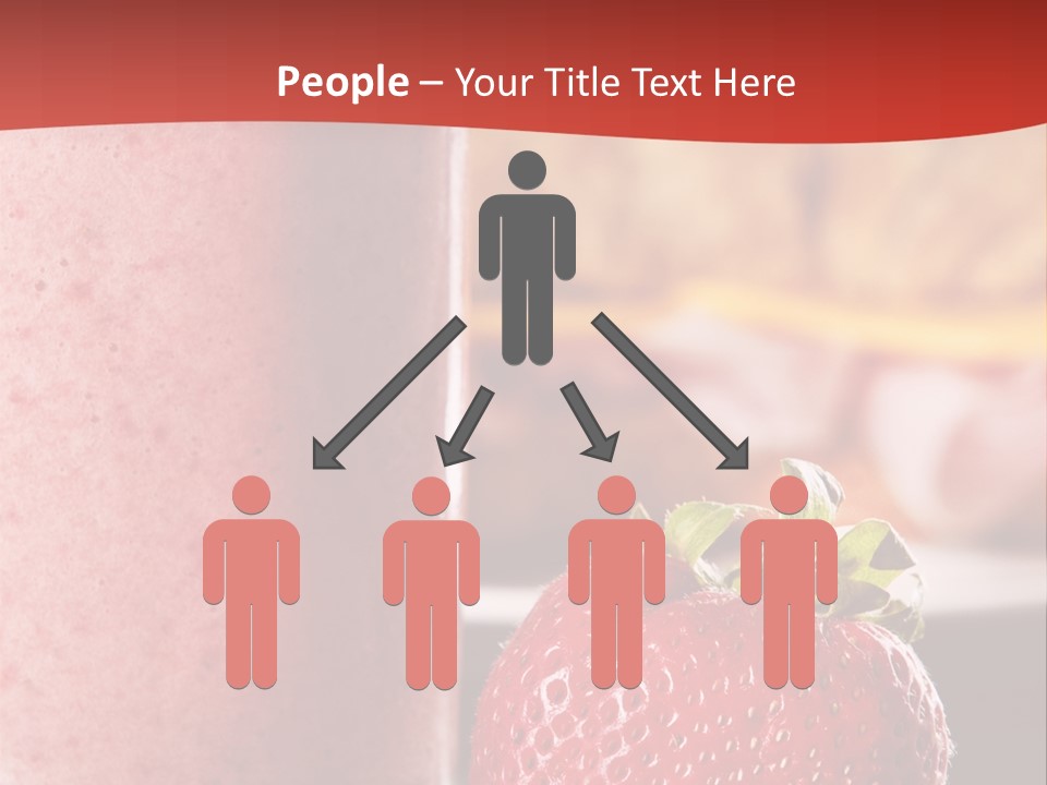 Continental Breakfast With Croissant And Strawberry Smoothie PowerPoint Template