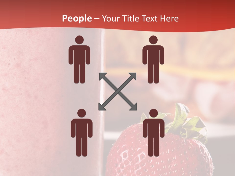 Continental Breakfast With Croissant And Strawberry Smoothie PowerPoint Template