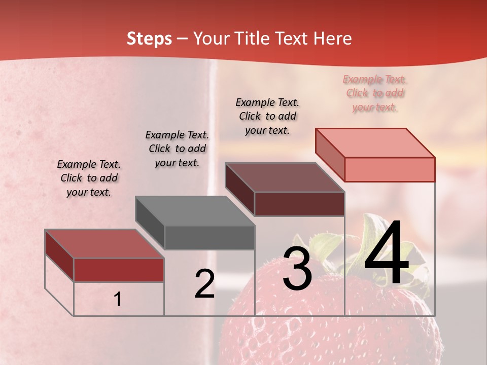 Continental Breakfast With Croissant And Strawberry Smoothie PowerPoint Template