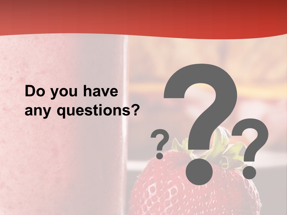 Continental Breakfast With Croissant And Strawberry Smoothie PowerPoint Template