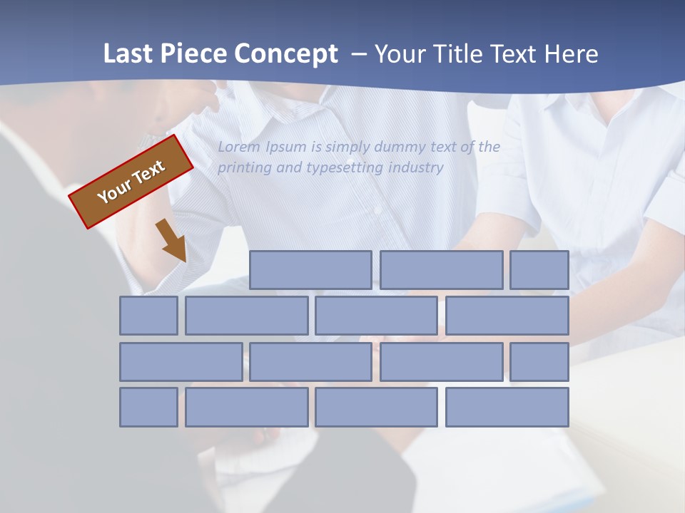 Retaining Wall And Patio, Copy Sapce, Vertical PowerPoint Template