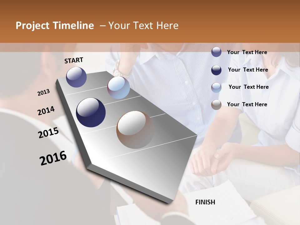 Old Arched Hallway PowerPoint Template