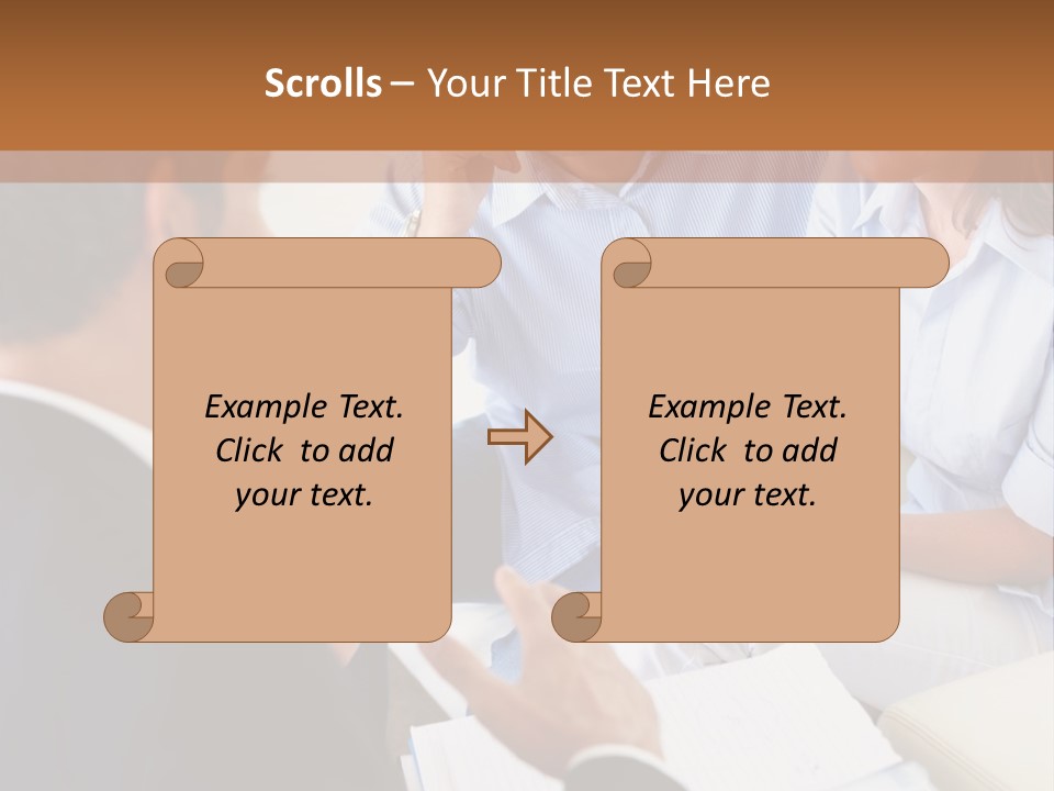 Old Arched Hallway PowerPoint Template