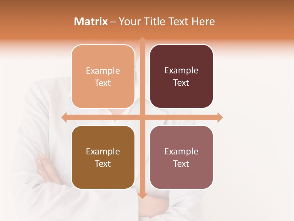 A Robotic Arm, Over White, Isolated PowerPoint Template