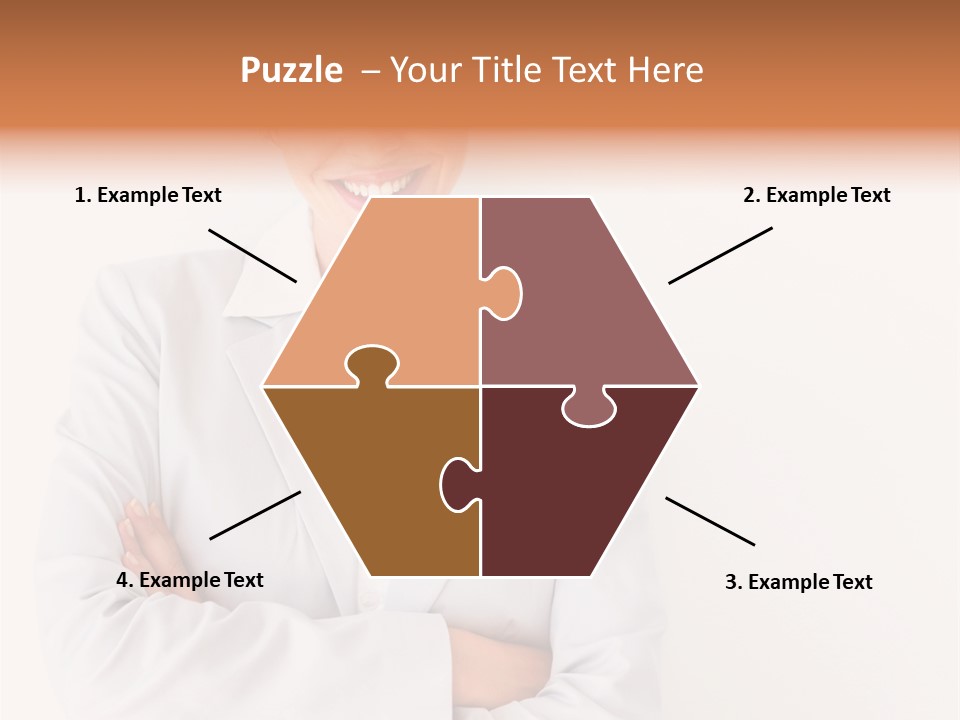 A Robotic Arm, Over White, Isolated PowerPoint Template