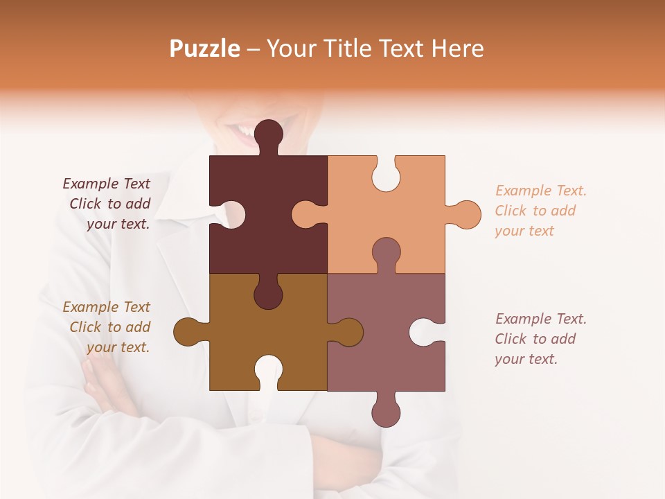 A Robotic Arm, Over White, Isolated PowerPoint Template