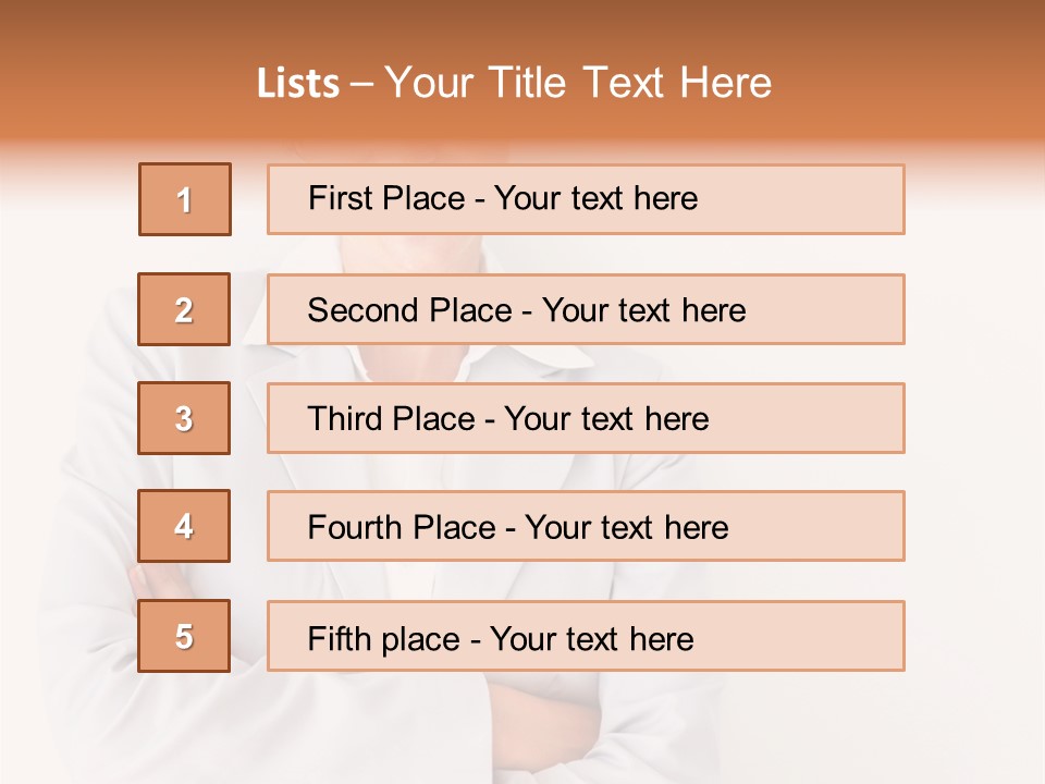 A Robotic Arm, Over White, Isolated PowerPoint Template