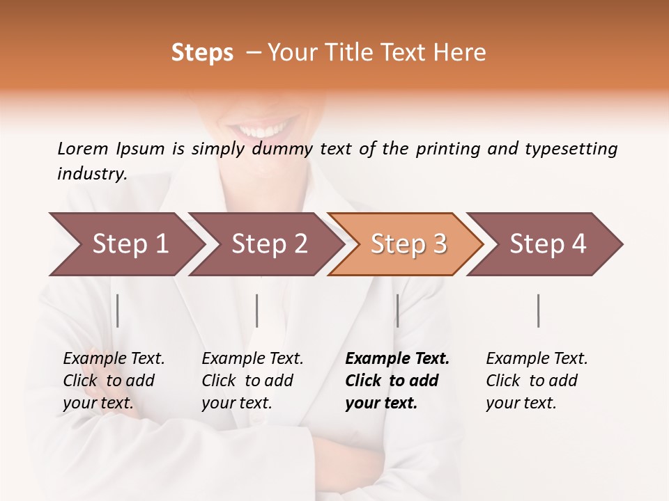 A Robotic Arm, Over White, Isolated PowerPoint Template