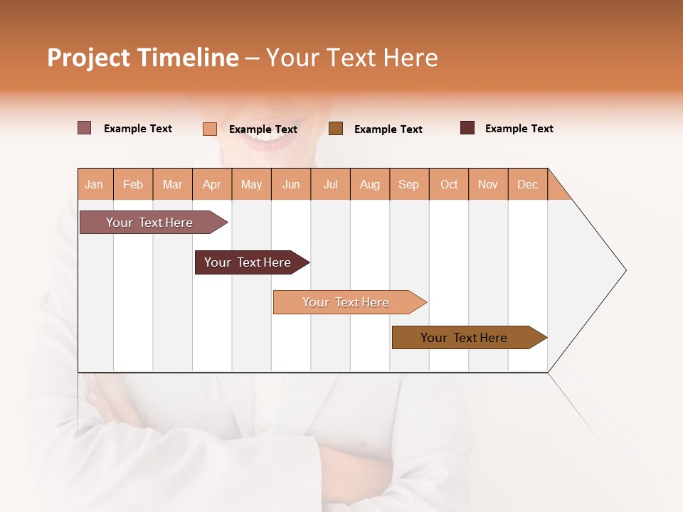 A Robotic Arm, Over White, Isolated PowerPoint Template