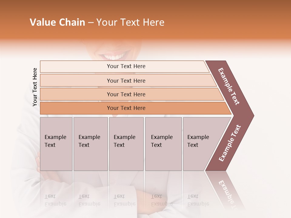 A Robotic Arm, Over White, Isolated PowerPoint Template