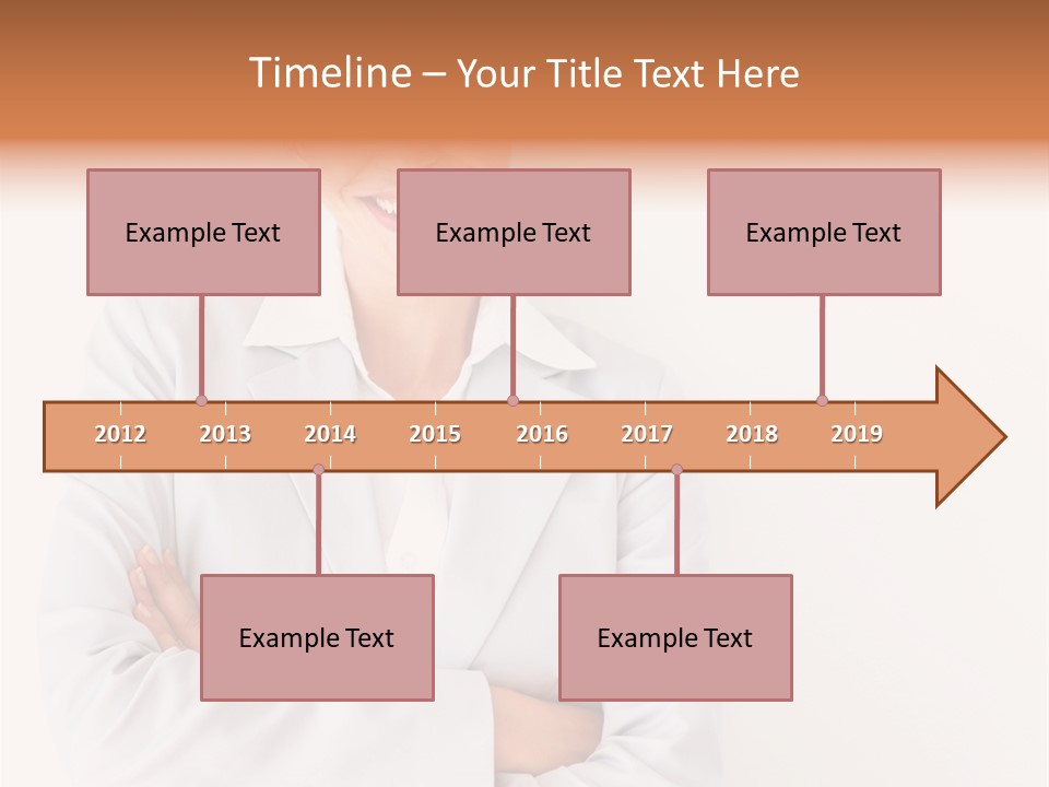 A Robotic Arm, Over White, Isolated PowerPoint Template