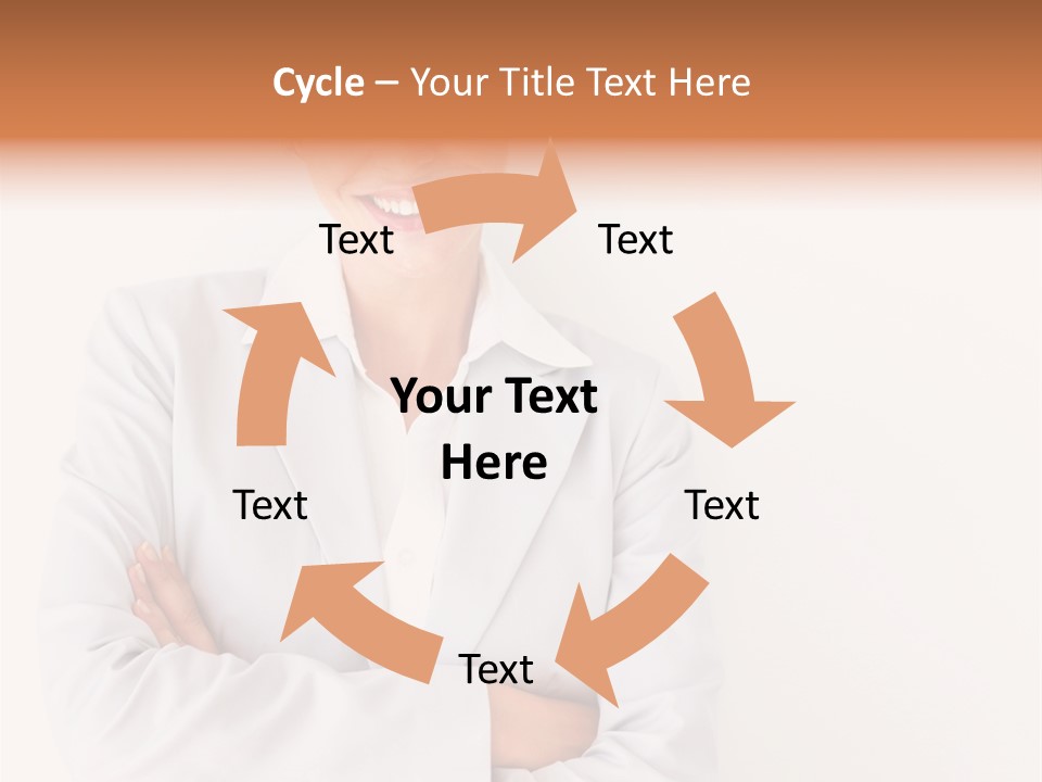 A Robotic Arm, Over White, Isolated PowerPoint Template