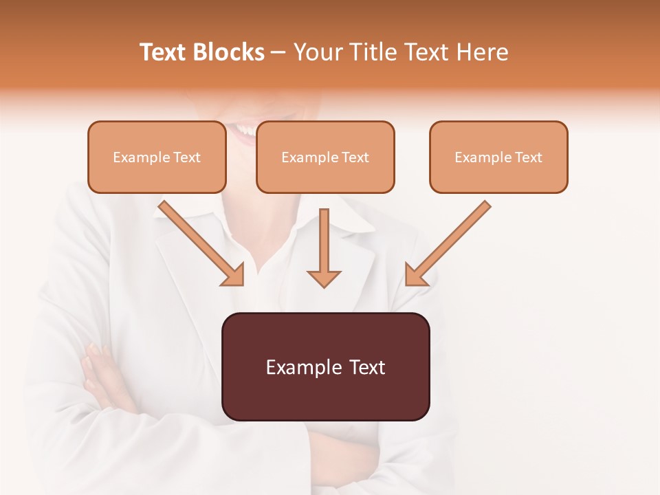 A Robotic Arm, Over White, Isolated PowerPoint Template