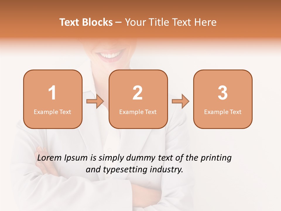 A Robotic Arm, Over White, Isolated PowerPoint Template