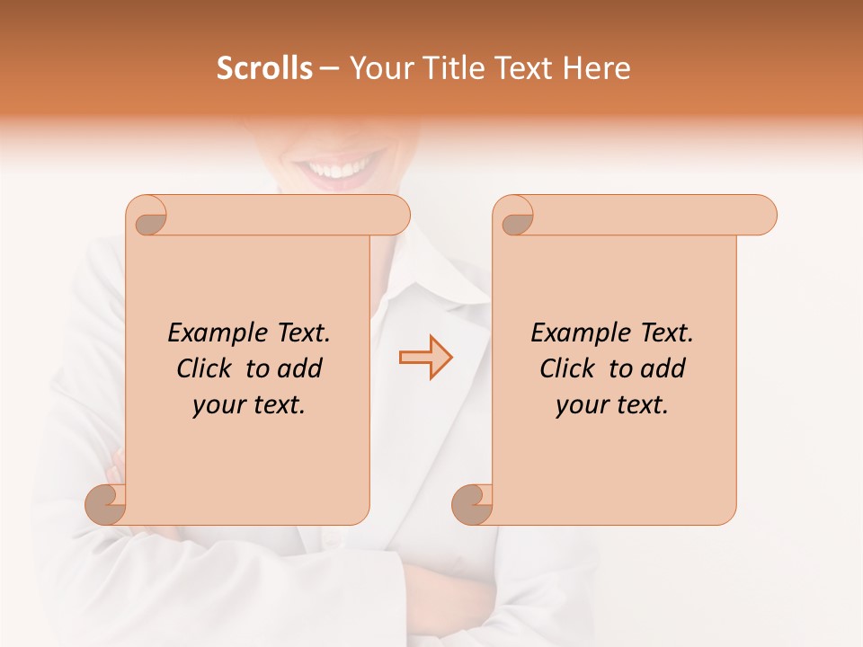 A Robotic Arm, Over White, Isolated PowerPoint Template