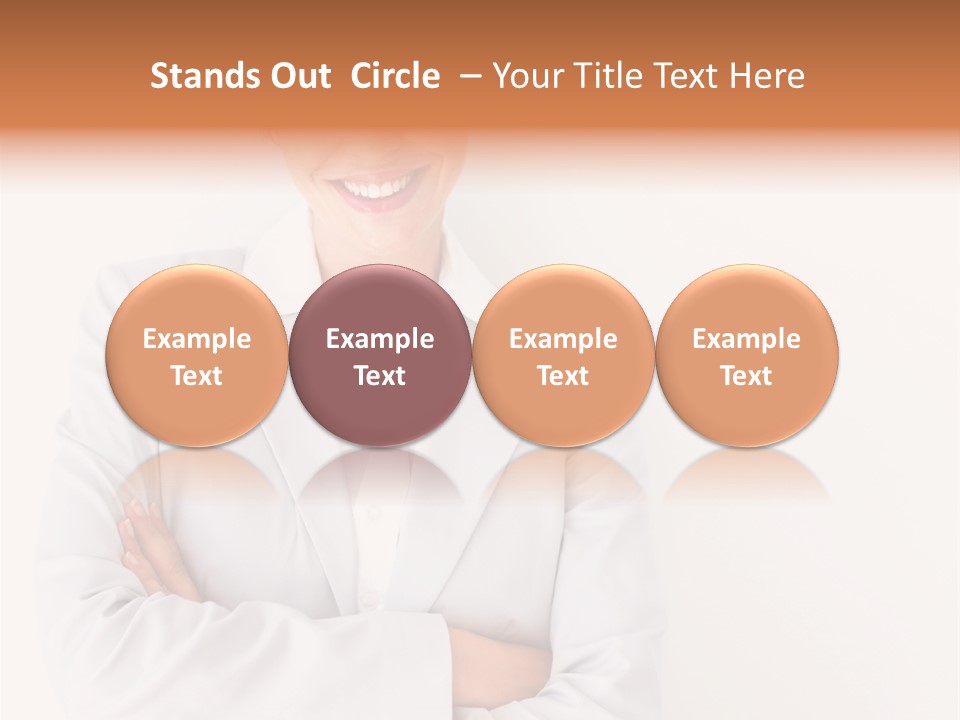 A Robotic Arm, Over White, Isolated PowerPoint Template