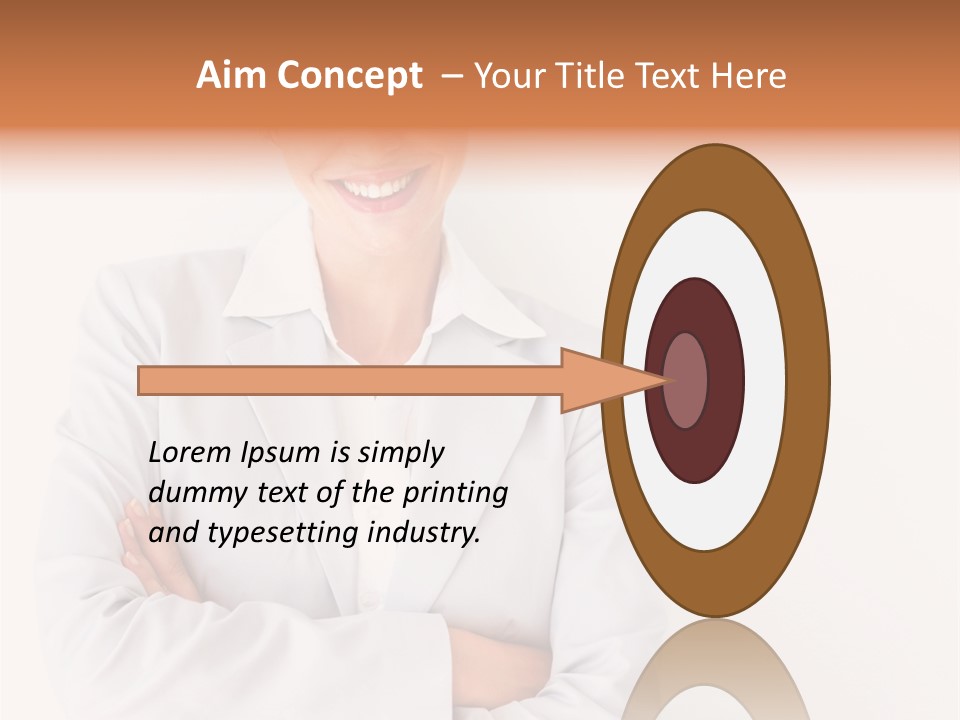 A Robotic Arm, Over White, Isolated PowerPoint Template