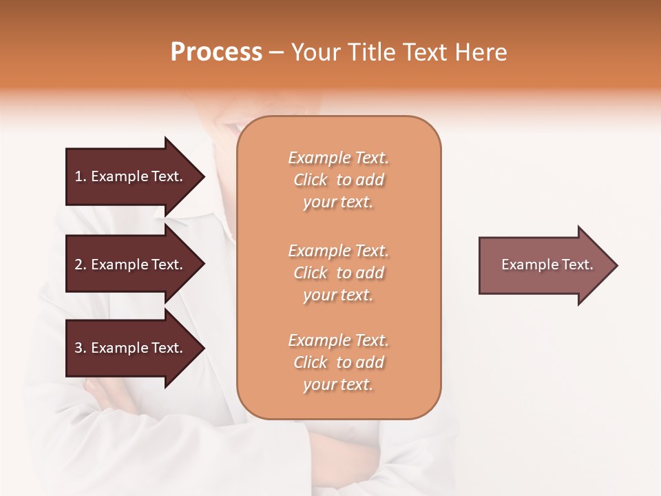 A Robotic Arm, Over White, Isolated PowerPoint Template