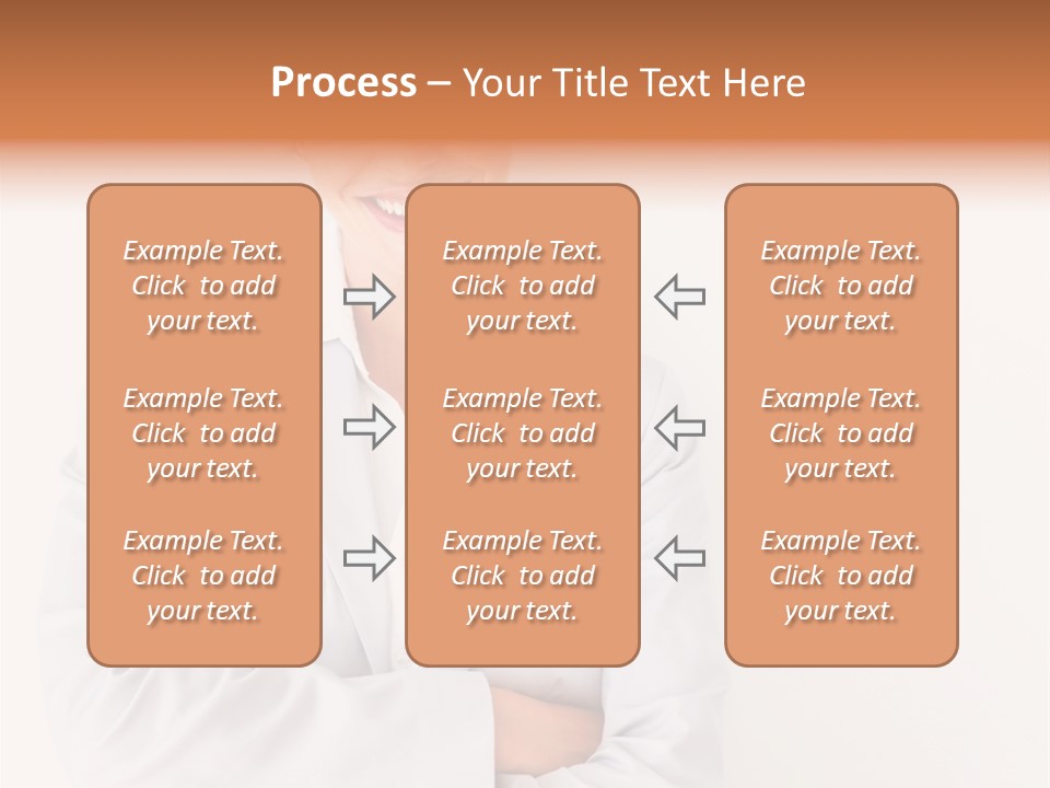 A Robotic Arm, Over White, Isolated PowerPoint Template