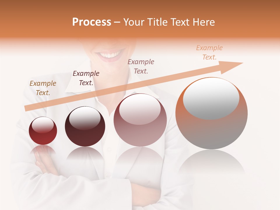 A Robotic Arm, Over White, Isolated PowerPoint Template