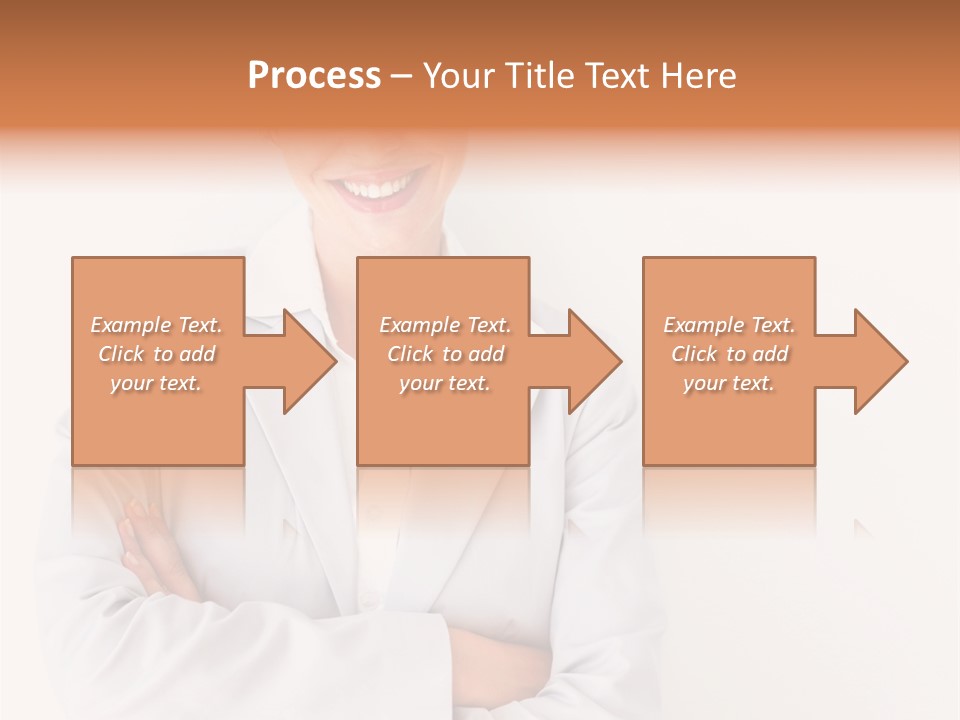 A Robotic Arm, Over White, Isolated PowerPoint Template