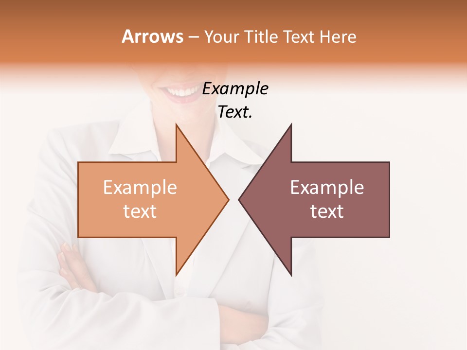 A Robotic Arm, Over White, Isolated PowerPoint Template