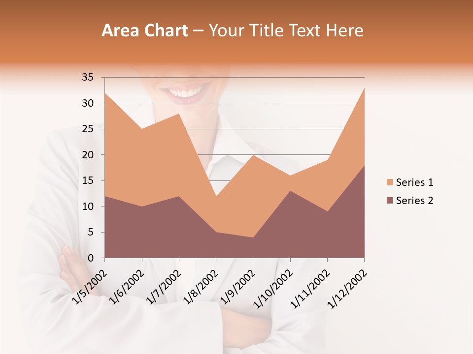 A Robotic Arm, Over White, Isolated PowerPoint Template