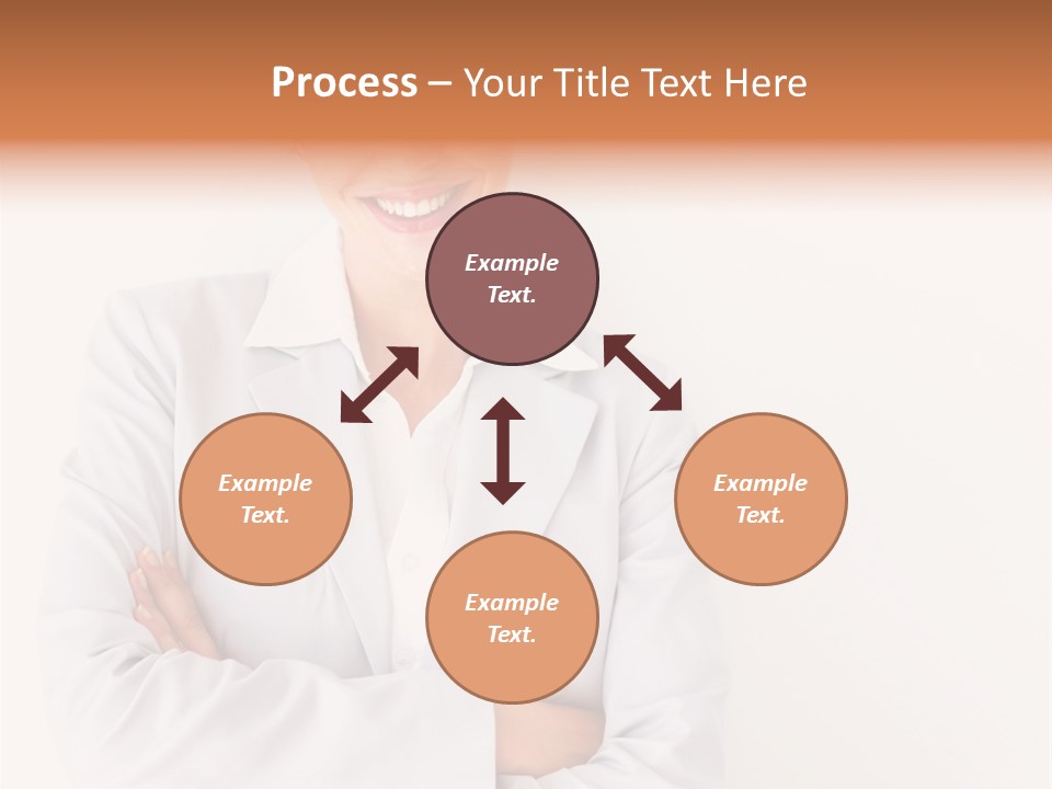 A Robotic Arm, Over White, Isolated PowerPoint Template