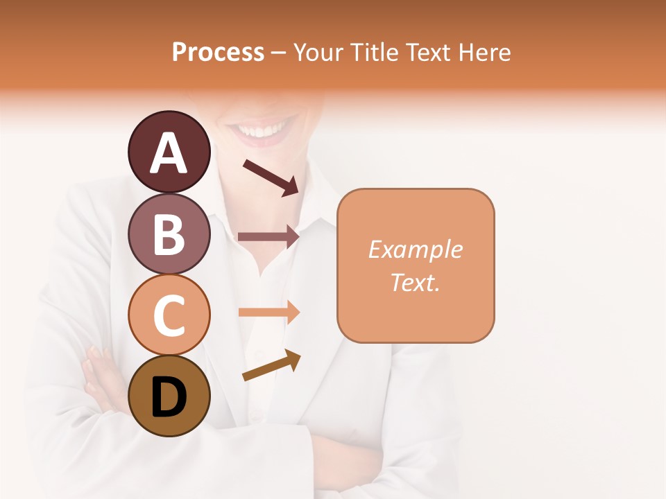 A Robotic Arm, Over White, Isolated PowerPoint Template