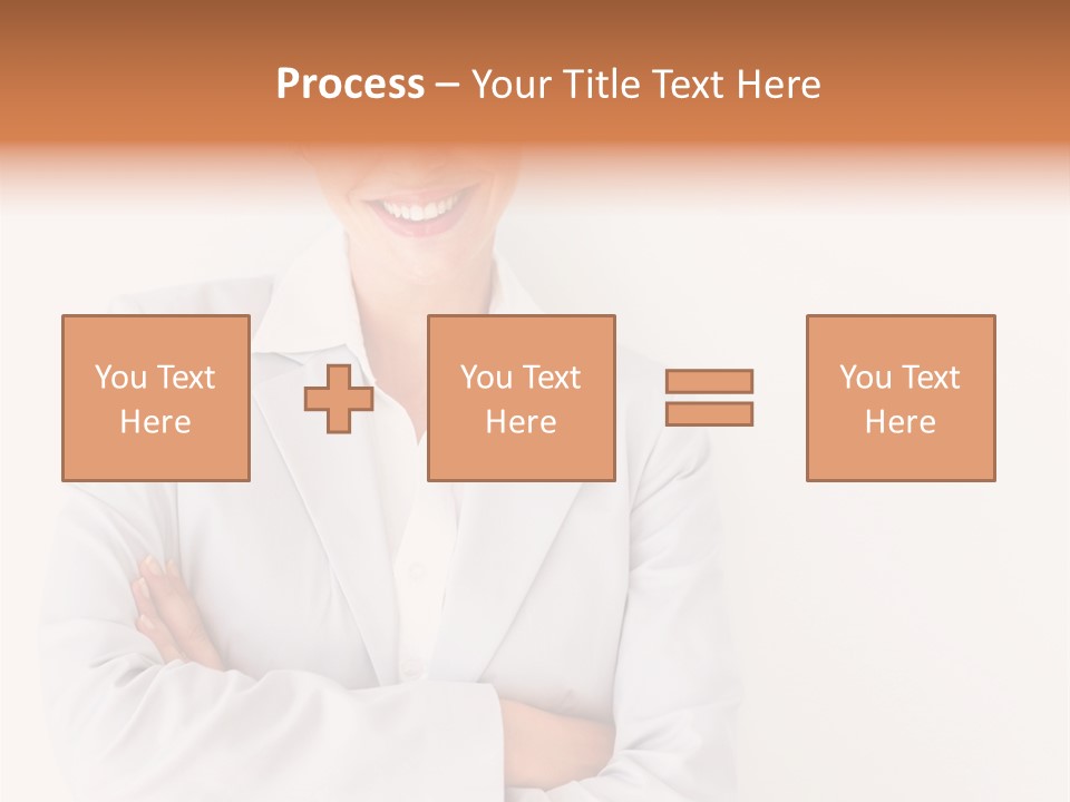 A Robotic Arm, Over White, Isolated PowerPoint Template