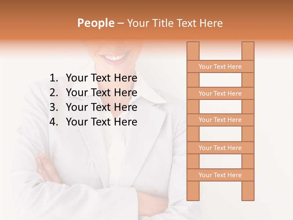 A Robotic Arm, Over White, Isolated PowerPoint Template