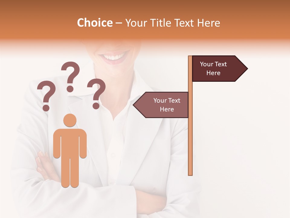 A Robotic Arm, Over White, Isolated PowerPoint Template