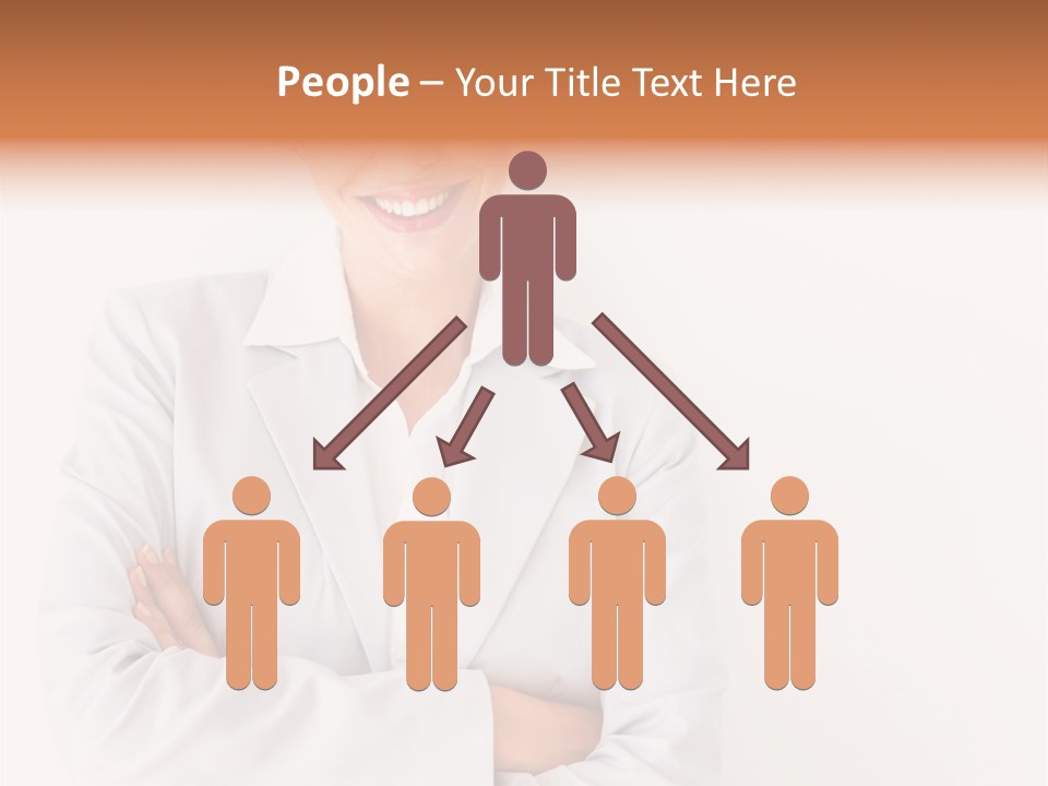 A Robotic Arm, Over White, Isolated PowerPoint Template