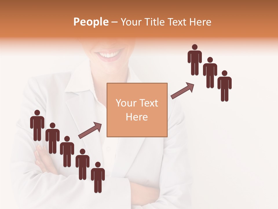 A Robotic Arm, Over White, Isolated PowerPoint Template